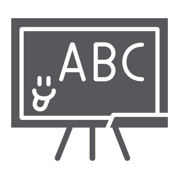 学校黑板字形图标，学校和教室图片下载