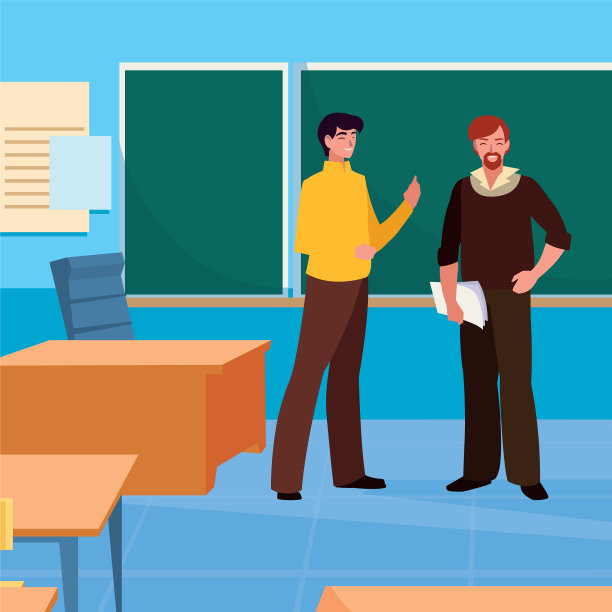 教师在课堂角色配对图片下载