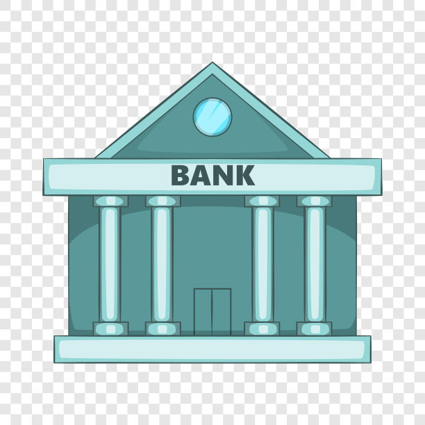 瑞士银行图标卡通风格图片下载