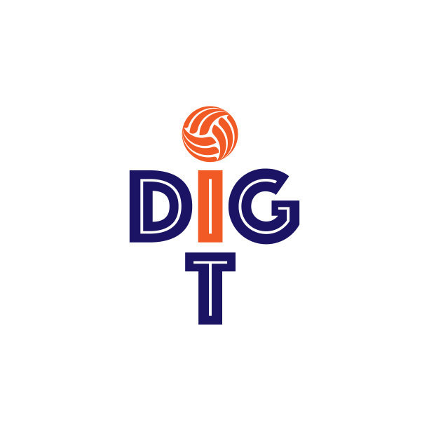 挖掘文字排球图片下载