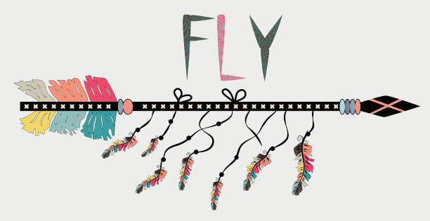 飞箭部落铭文和装饰波西米亚图片下载