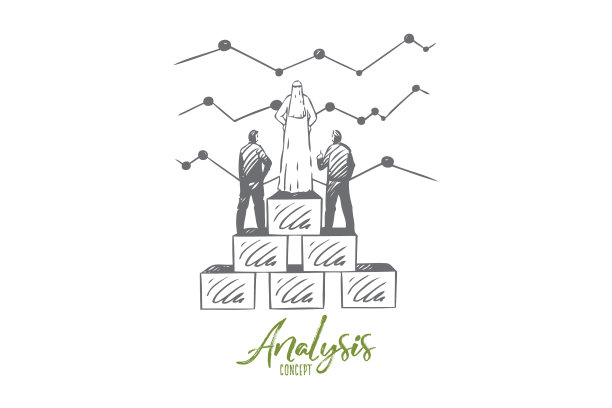 孤立的分析概念草图图片下载