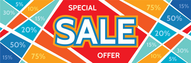 销售折扣概念横幅图片下载