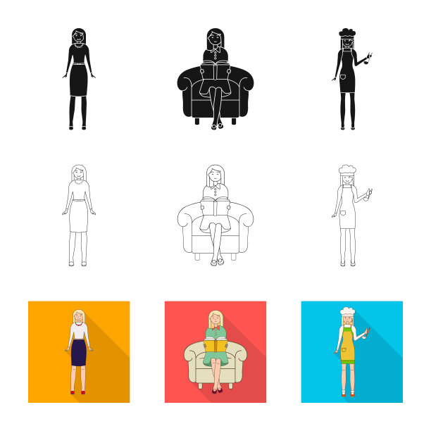 设计姿态和情绪符号图片下载