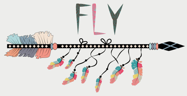 飞箭部落铭文和装饰波西米亚图片下载