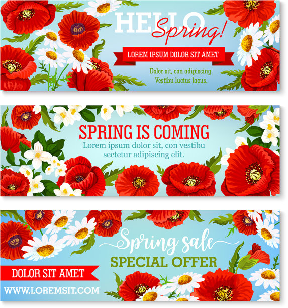 春花大减价的横幅图片下载