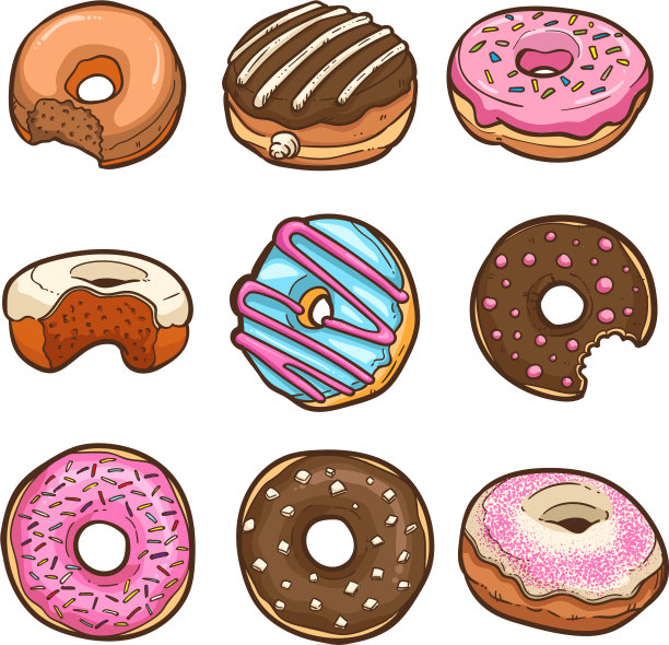 可爱的甜甜圈图片下载