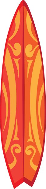 冲浪板设计孤立设计图片下载