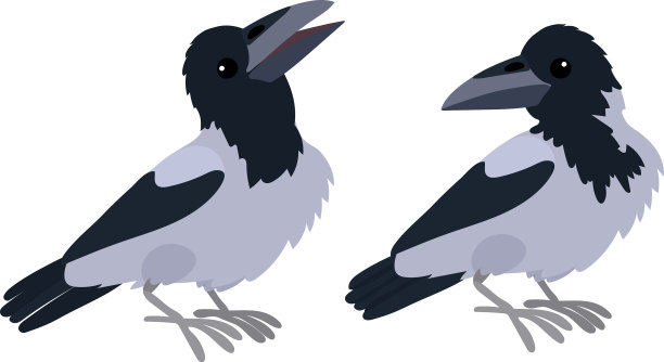 平面卡通动物剪辑艺术图片下载