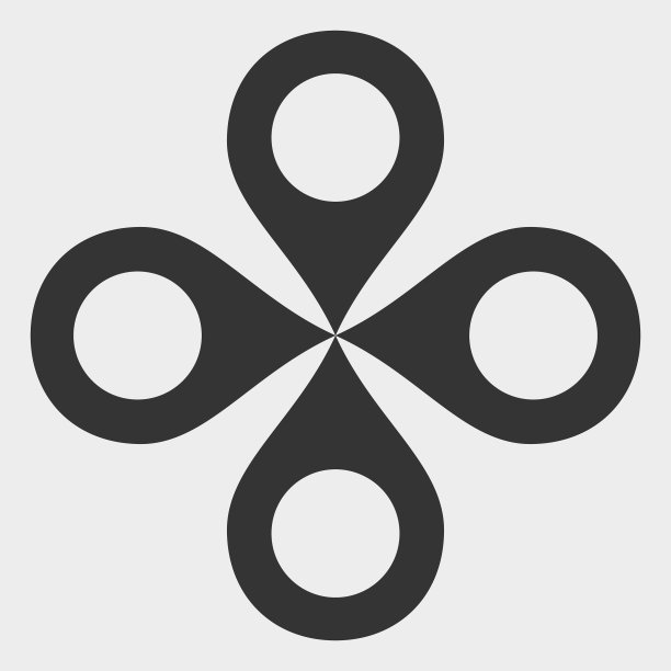 四旋翼无人机图标图片下载