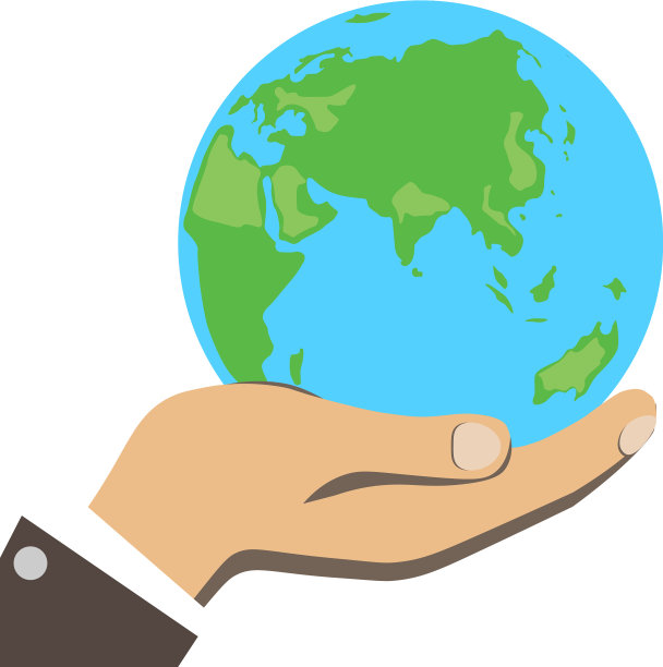 男人的手正握着小地球图片下载