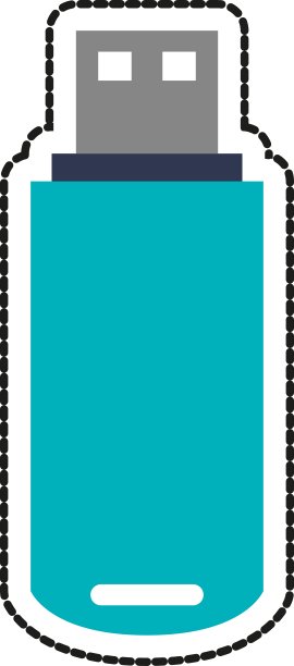 孤立的usb接口设计图片下载