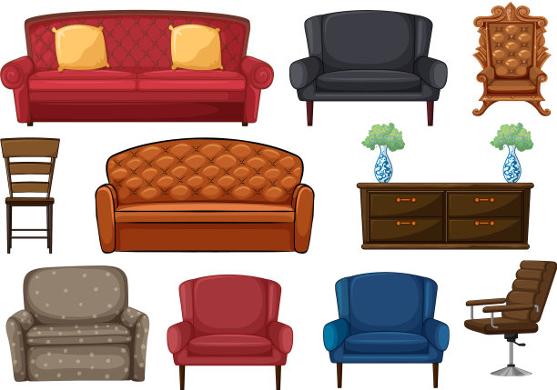 设置椅子和沙发图片下载