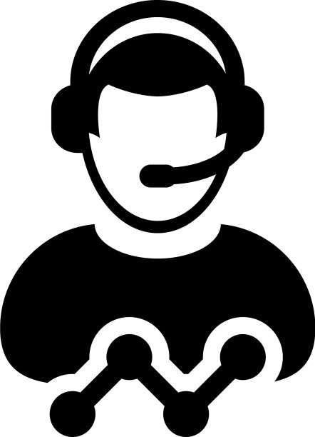 聊天图标男性客服支持数据服务图片下载