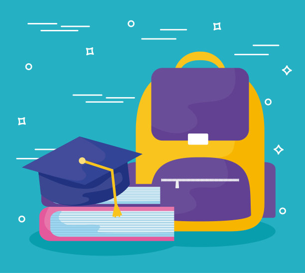 书包配有成套教学用品图片下载