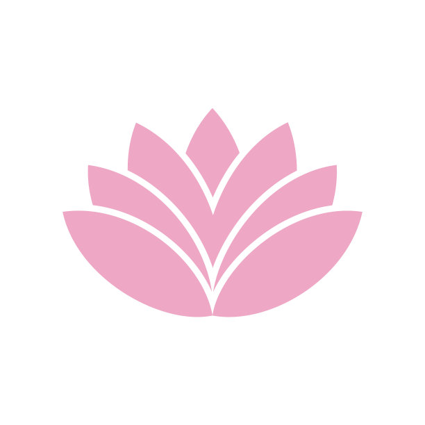 背景上的莲花图标，用于图形和图片下载