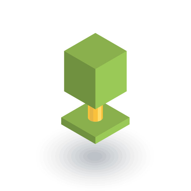 树等距平面图标3d图片下载