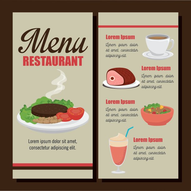 菜单餐厅封面图标图片下载