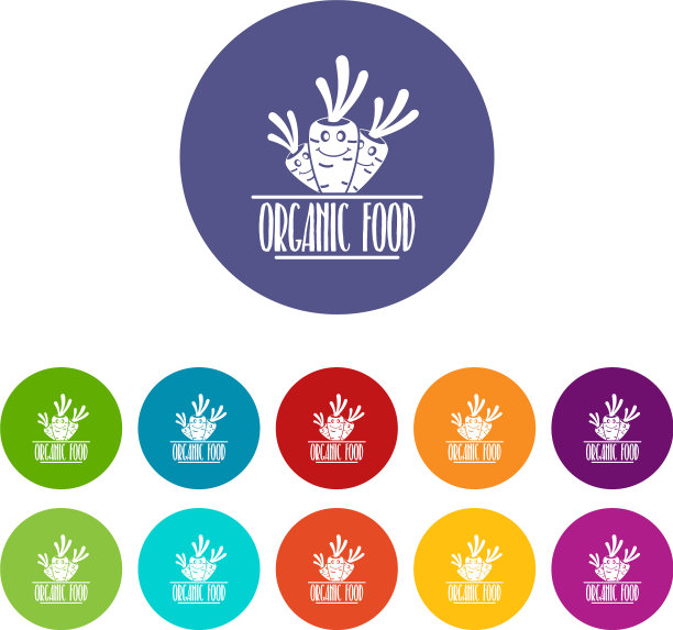 胡萝卜图标套装颜色图片下载