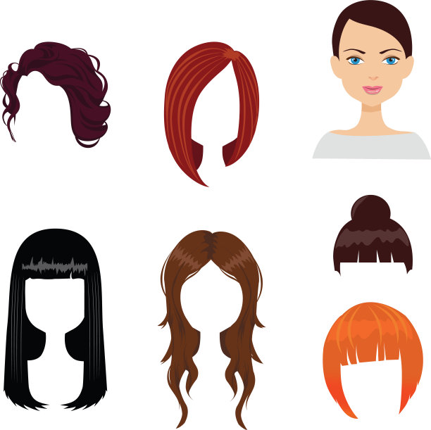 6个女人的发型图片下载