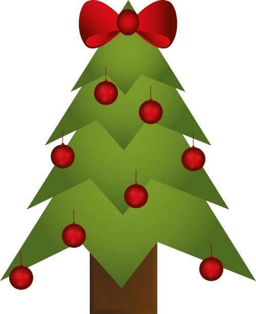圣诞季节松树的设计图片下载