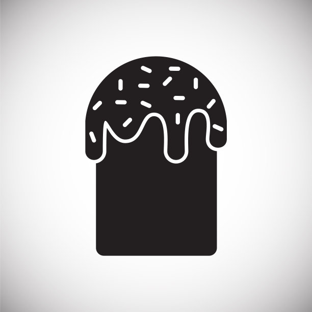 复活节蛋糕图标的背景图形和web图片下载