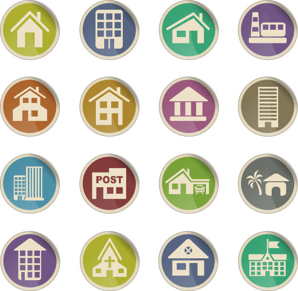 建筑图标设置图片下载