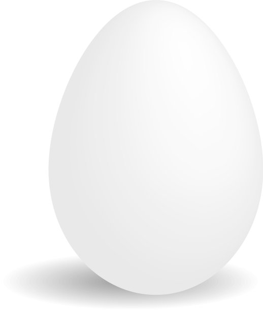 白色蛋3d与阴影复活节图片下载