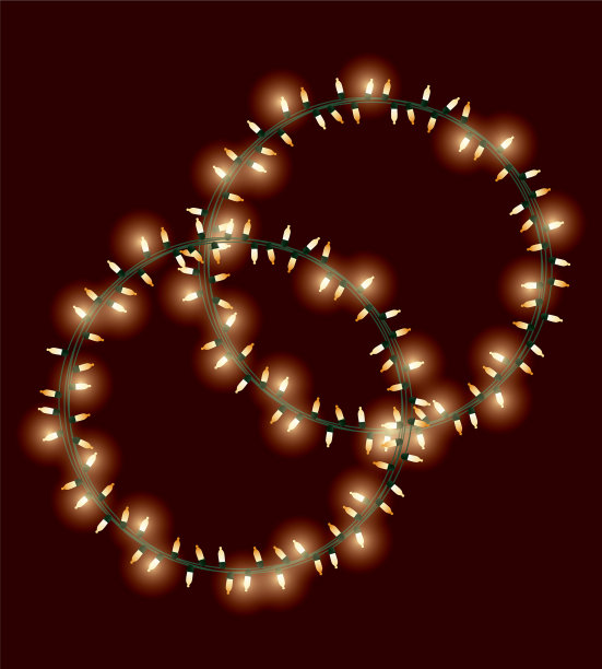 圣诞装饰灯图片下载