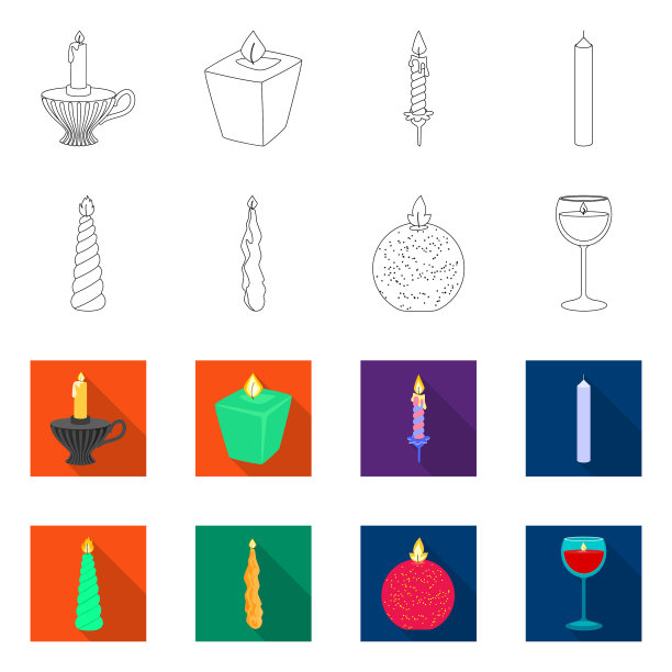 放松和火焰图标图片下载