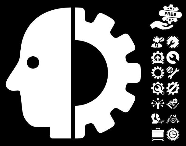 电子头图标与工具奖金图片下载