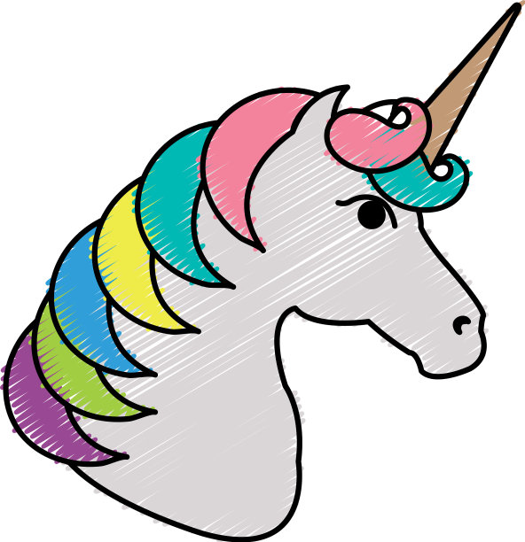 可爱的幻想独角兽角色图片下载