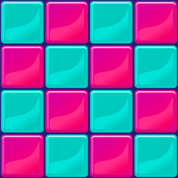 蓝色和粉色瓷砖纹理无缝图片下载