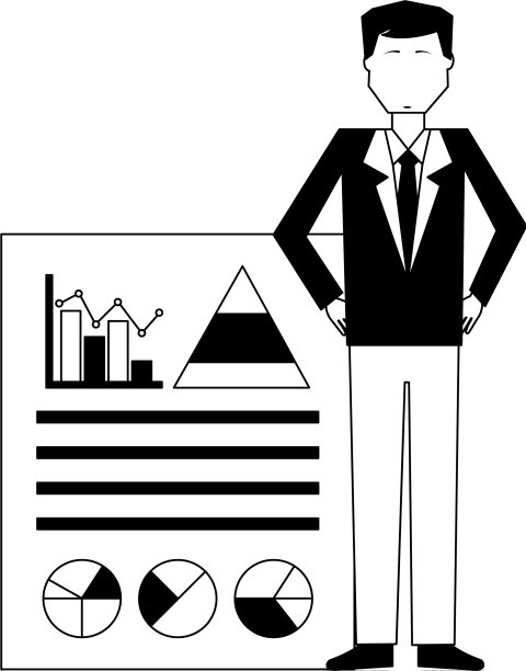 商人以图形统计头像人物图片下载