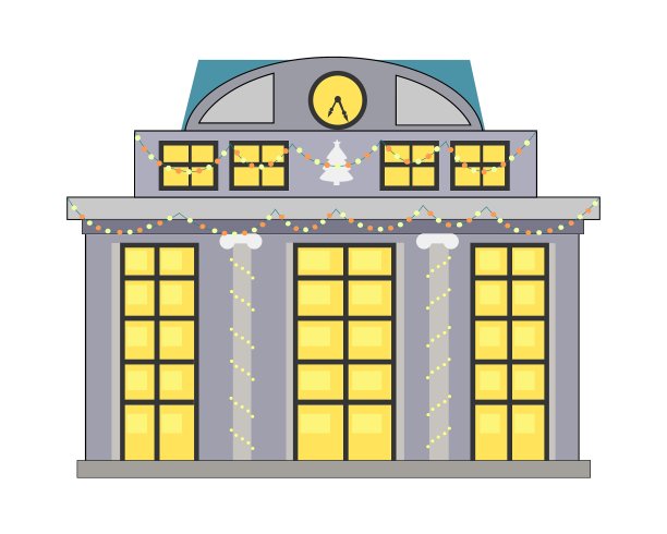 建筑装饰花环图片下载