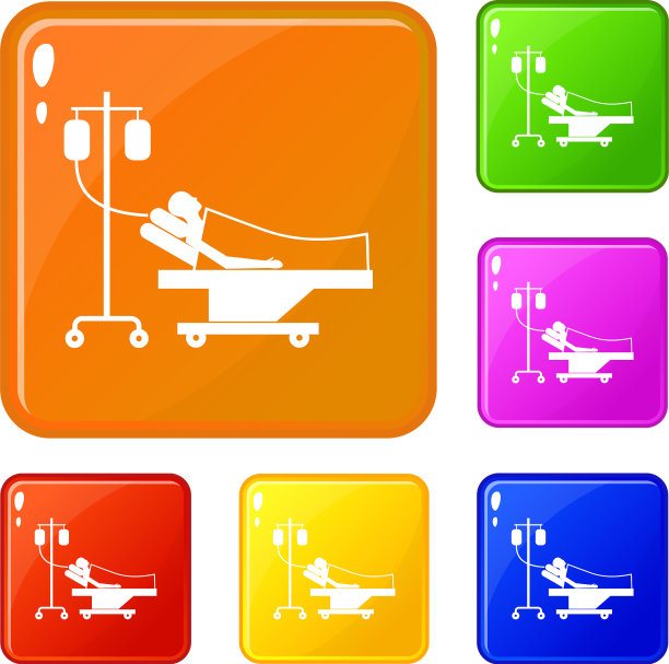 病人在床上用滴色图标设置颜色图片下载