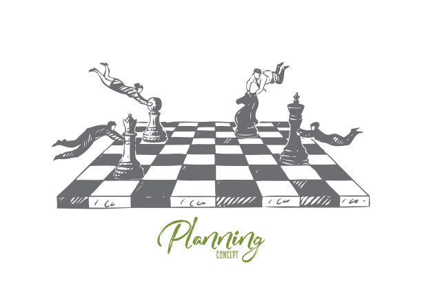 孤立的规划概念草图图片下载