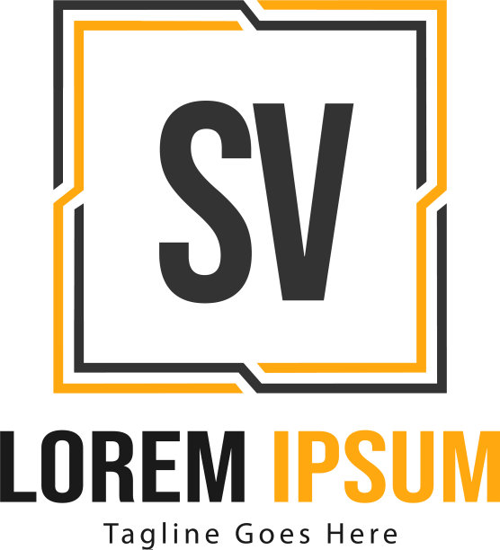 初始sv标志模板与现代框架图片下载