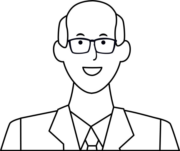 黑白头像的男人图片下载