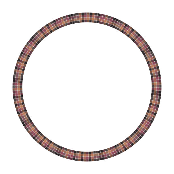 圆形框架复古图案设计模板图片下载