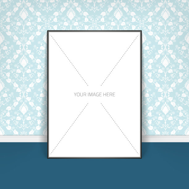 一张空白纸的海报模板图片下载