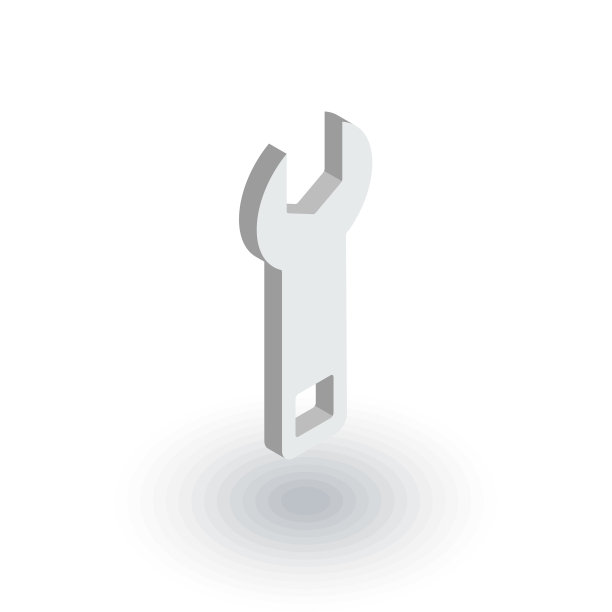 扳手工具等距平面图标3d图片下载