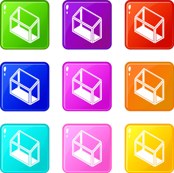 阳台窗框图标设置9个颜色收集图片下载