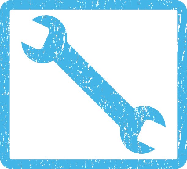 扳手图标橡胶图章图片下载