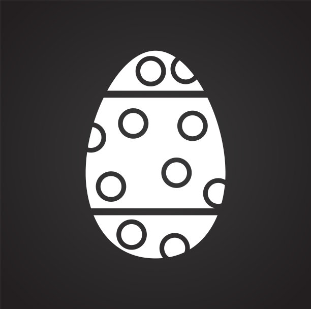 复活节彩蛋图标的背景图形和web图片下载