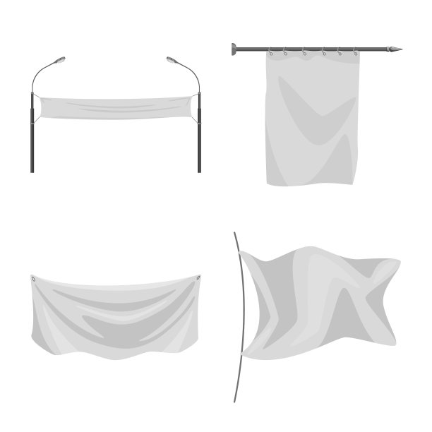 孤立的对象推广和纺织品图标图片下载