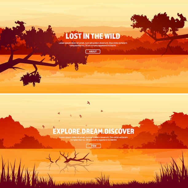 山上有森林，湖泊和河流树木图片下载