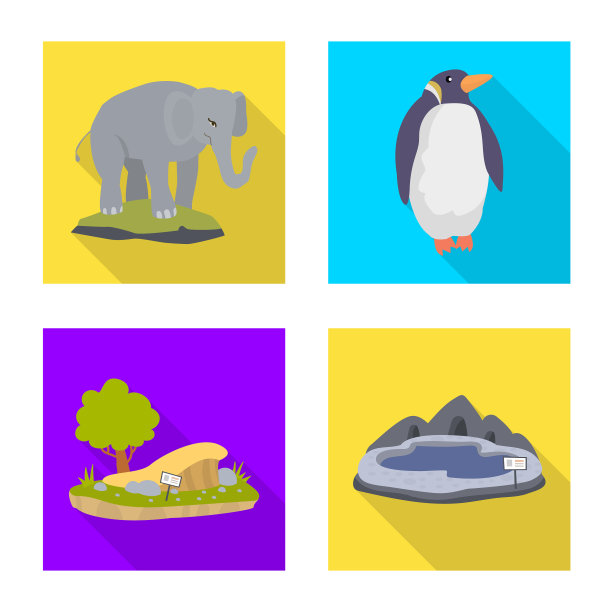 Safari和动物标志集图片下载