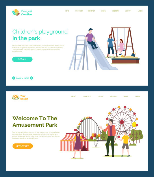 儿童游乐场欢迎来到游乐园图片下载