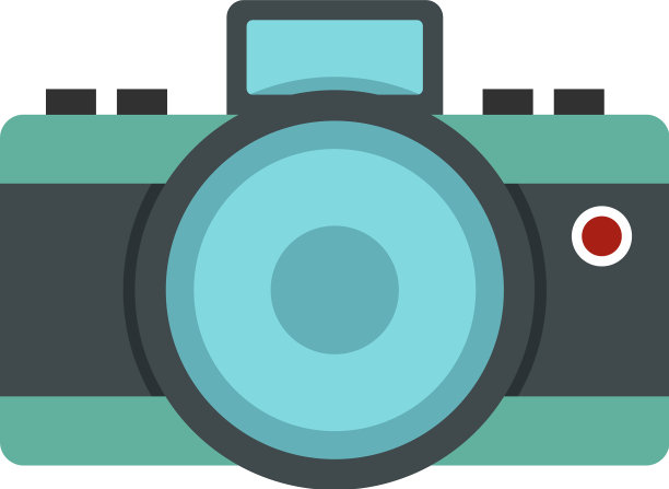 相机图标平面风格图片下载